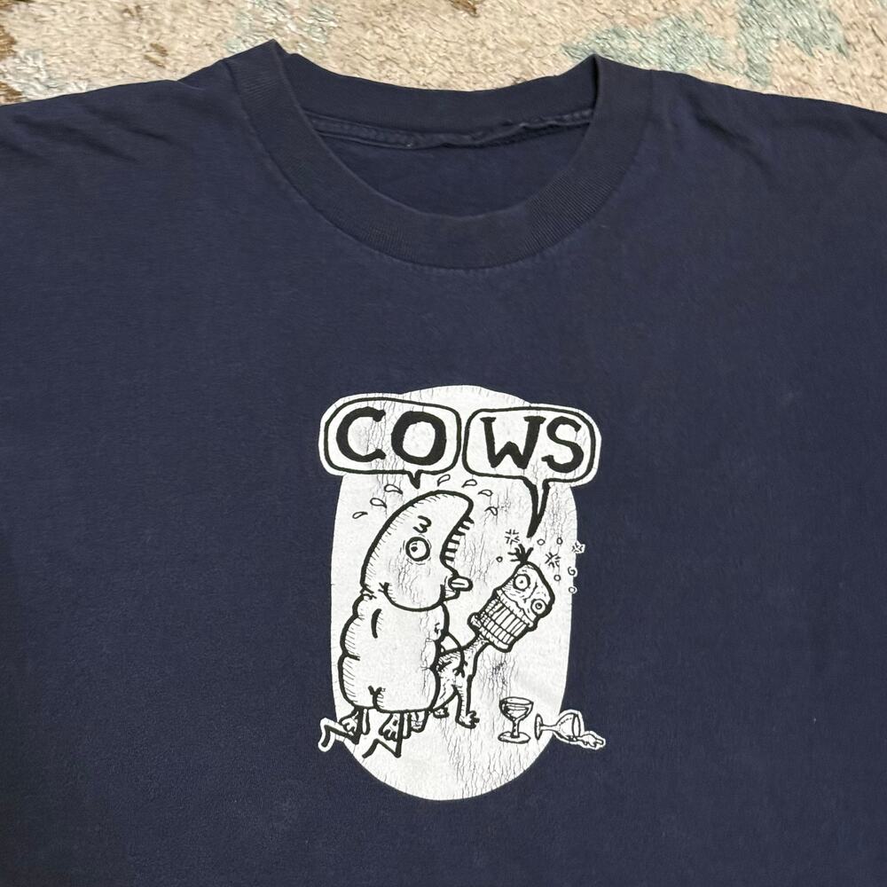 Vintage 90s Cows Sexy Pee Story Shirt Size L/XL Noise Rock AmRep Records